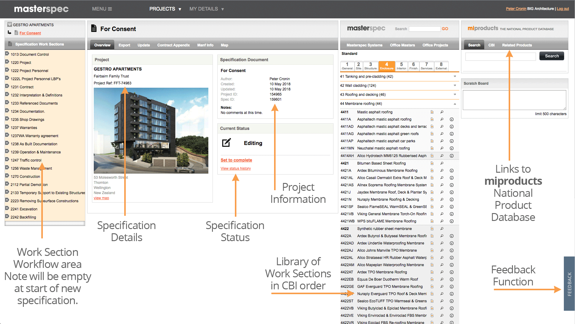 The Masterspec Workspace Masterspec